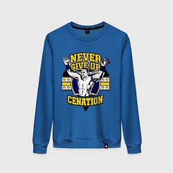 Женский свитшот Never Give Up: Cenation