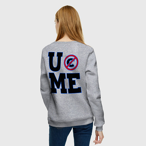 Женский свитшот Never Give Up: Cenation / Меланж – фото 4