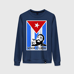 Женский свитшот Fidel: Viva, Cuba!