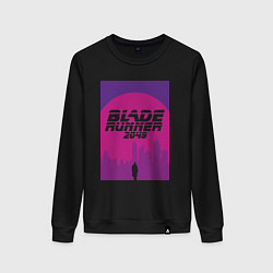 Свитшот хлопковый женский Blade Runner 2049: Purple, цвет: черный