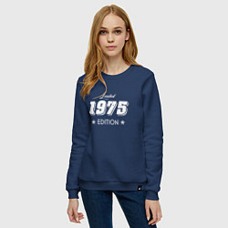 Свитшот хлопковый женский Limited Edition 1975, цвет: тёмно-синий — фото 2