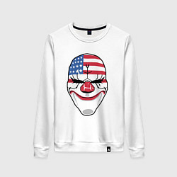 Свитшот хлопковый женский American Mask, цвет: белый