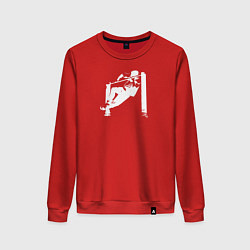 Женский свитшот Street Workout - выход силой белый