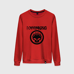 Свитшот хлопковый женский The Offspring, цвет: красный
