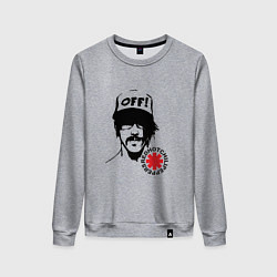 Свитшот хлопковый женский Red Hot Chili Peppers: Off, цвет: меланж