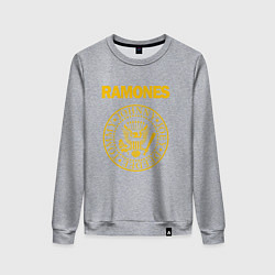 Свитшот хлопковый женский Ramones, цвет: меланж