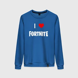 Женский свитшот I love Fortnite