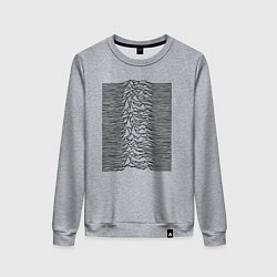 Свитшот хлопковый женский Unknown Pleasures, цвет: меланж