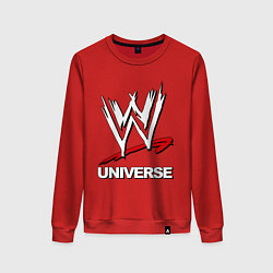 Свитшот хлопковый женский WWE universe, цвет: красный