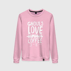 Женский свитшот Ghouls Love Coffee
