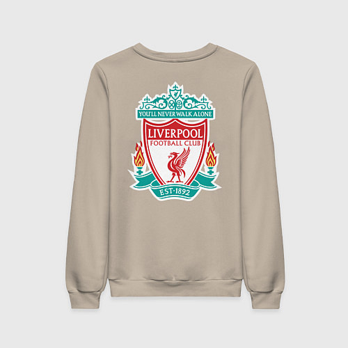 Женский свитшот Liverpool FC / Миндальный – фото 2