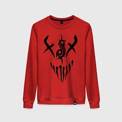 Свитшот хлопковый женский Slipknot Demon, цвет: красный