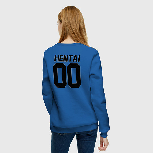 Женский свитшот HENTAI / Синий – фото 4