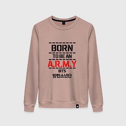 Женский свитшот Born to be an ARMY BTS