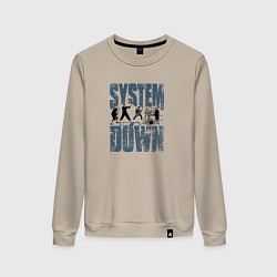 Женский свитшот System of a Down большое лого