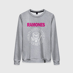 Свитшот хлопковый женский Ramones Boyband, цвет: меланж