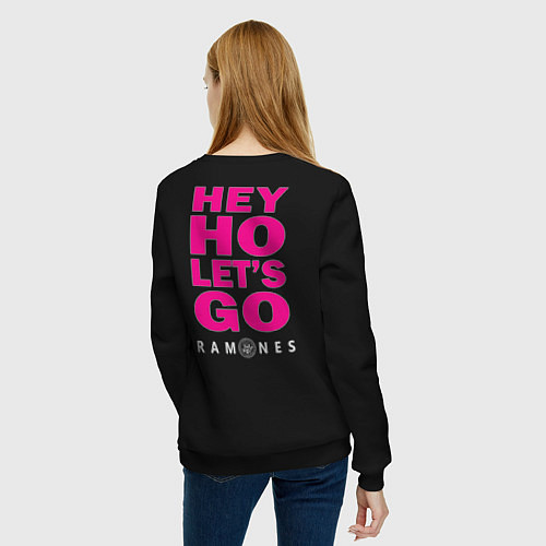 Женский свитшот Ramones Boyband / Черный – фото 4
