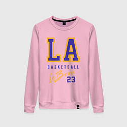 Свитшот хлопковый женский Lebron 23: Los Angeles, цвет: светло-розовый