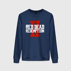 Свитшот хлопковый женский RDR II, цвет: тёмно-синий