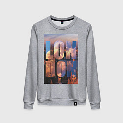 Женский свитшот London clouds