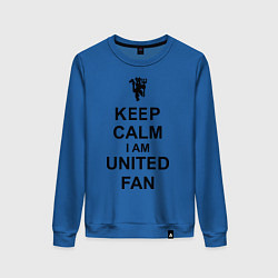 Женский свитшот Keep Calm & United fan