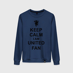 Женский свитшот Keep Calm & United fan