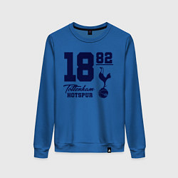 Свитшот хлопковый женский FC Tottenham 1882, цвет: синий