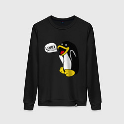 Женский свитшот Пингвин: Linux