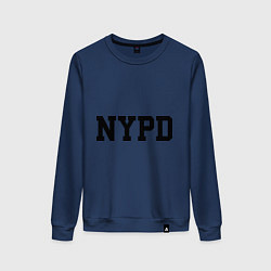 Свитшот хлопковый женский NYPD, цвет: тёмно-синий