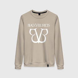 Свитшот хлопковый женский Black Veil Brides: Knives and Pens, цвет: миндальный