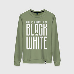 Свитшот хлопковый женский Juventus: Black & White, цвет: авокадо