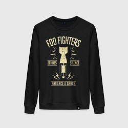 Свитшот хлопковый женский Foo Fighters: Patience & Grace, цвет: черный