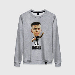 Свитшот хлопковый женский Dybala, цвет: меланж