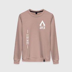 Свитшот хлопковый женский Apex Legends Gamer, цвет: пыльно-розовый