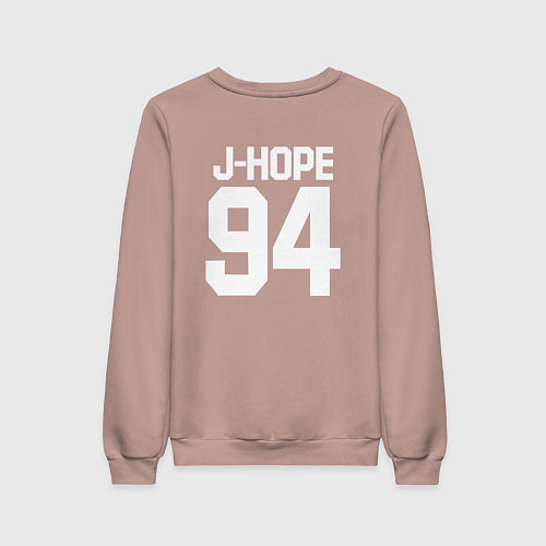 Женский свитшот BTS J-HOPE / Пыльно-розовый – фото 2