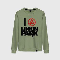 Женский свитшот I love Linkin Park