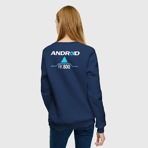 Женский свитшот RK800 CONNOR / Тёмно-синий – фото 4