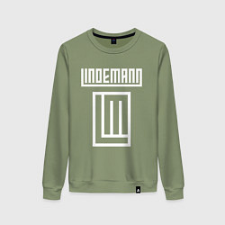 Свитшот хлопковый женский LINDEMANN, цвет: авокадо