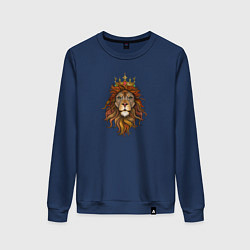 Свитшот хлопковый женский Король Лев, цвет: тёмно-синий