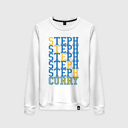 Свитшот хлопковый женский Steph Curry, цвет: белый