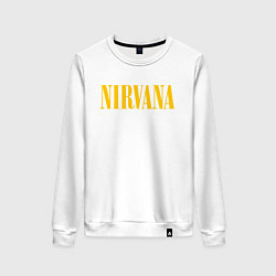 Свитшот хлопковый женский NIRVANA, цвет: белый