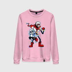 Свитшот хлопковый женский UNDERTALE, цвет: светло-розовый