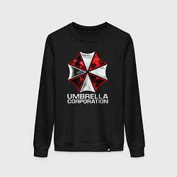 Свитшот хлопковый женский UMBRELLA CORP, цвет: черный