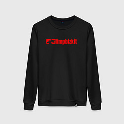 Свитшот хлопковый женский LIMP BIZKIT, цвет: черный