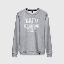 Свитшот хлопковый женский Gatti Boxing Club, цвет: меланж