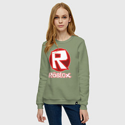 Свитшот хлопковый женский ROBLOX, цвет: авокадо — фото 2