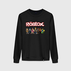 Свитшот хлопковый женский ROBLOX, цвет: черный