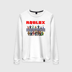 Свитшот хлопковый женский ROBLOX, цвет: белый