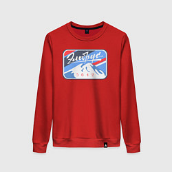 Свитшот хлопковый женский Эльбрус 5642, цвет: красный
