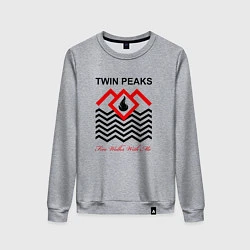 Свитшот хлопковый женский Twin Peaks, цвет: меланж